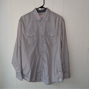 Michael Brandon| Grey Long Sleeve Button Up